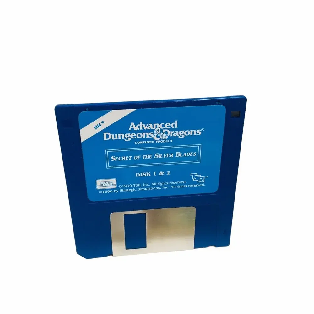 Advanced Dungeons and Dragons Secret of the Silver Blades IBM PC 5.25